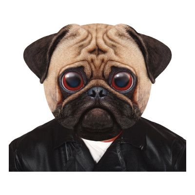 Mops Gigantisk Mask - One size