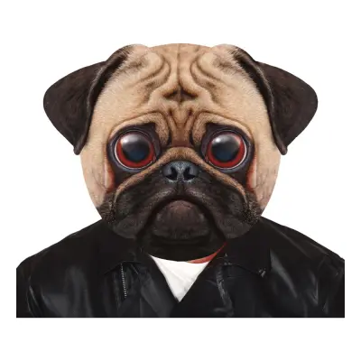 Mops Gigantisk Mask - One size
