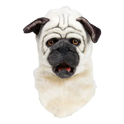 Mopsmask med Rörliga Käkar Deluxe - One size