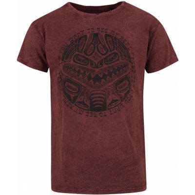 Outer Vision T-shirt - Hawaiian Mask - S 4XL - för Herr - röd