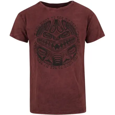 Outer Vision T-shirt - Hawaiian Mask - S 4XL - för Herr - röd