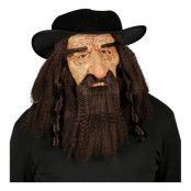 Rabbi Mask med Hatt - One size