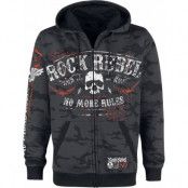 Rock Rebel by EMP Luvjacka - Mask Of Sanity - M 5XL - för Herr - mörkgrå