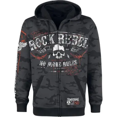 Rock Rebel by EMP Luvjacka - Mask Of Sanity - S 5XL - för Herr - mörkgrå