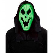 Scary Ghost - grön mask med huva