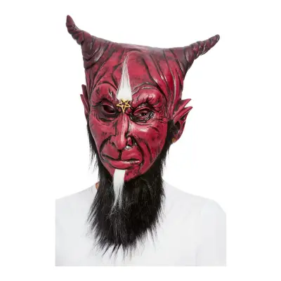 Skäggig Djävul Mask - One size
