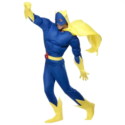 Skumfylld Bananman-dräkt M