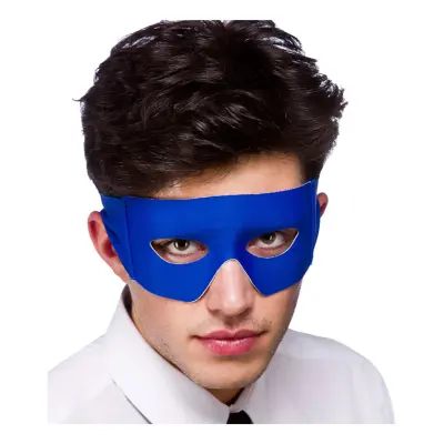 Skurk/Superhjäte Blå Ögonmask - Blå