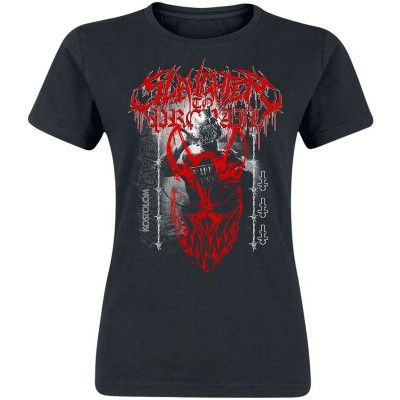 Slaughter To Prevail T-shirt - Red Mask Kostolom - M 3XL - för Dam - svart
