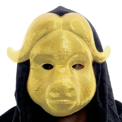 Squad Killer Golden Bull Mask - One size