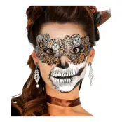 Steampunk Kugghjul Halvmask - One size