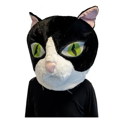 Stort Katthuvud Mask