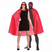 Superhjälte Cape med Mask Röd - One size