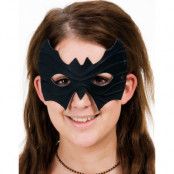 Svart Batmask - Kostymtillbehör