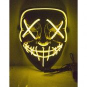 Svart El Wire Purge Mask med orange LED-ljus