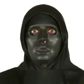 Svart Läskig Mask - One size