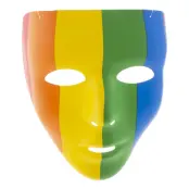 Teatermask Regnbågsfärgad - One size