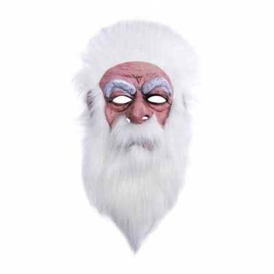 Trollkarlsmask med Hår - One size