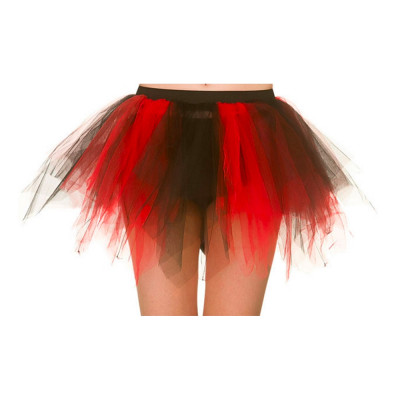 Tyllkjol Sliten Svart/Röd - One size