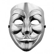 V For Vendetta Mask Silver - One size
