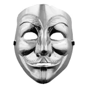 V For Vendetta Mask Silver - One size