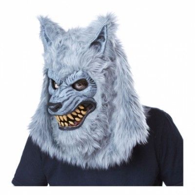 Varulv Grå Ani-Motion Mask - One size