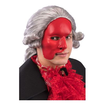 Venetiansk Halvmask Röd - One size