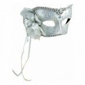 Venetiansk Mask med Ros - One size