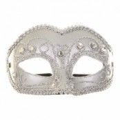 Venetiansk Silver Mask - One size