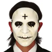 Vit Mask Med Kors