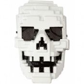 Vit Hodeskalle Pixel Block Mask