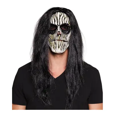 Voodoo Mask med Hår - One size