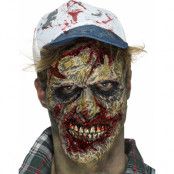 Zombie Face - Latexprotes med Fästningsmedel