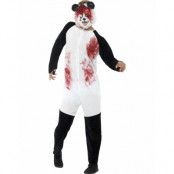 Zombie Pandadräkt till Herr med Mask