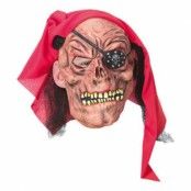 Zombie Pirat Mask med Scarf