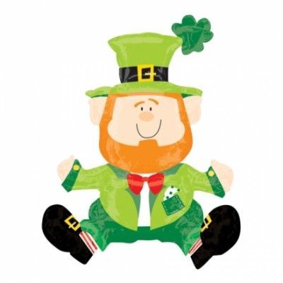 Folieballong Sittande Leprechaun