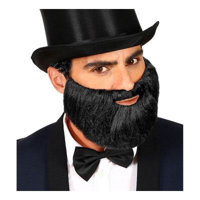 Manligt Svart Skägg - One size