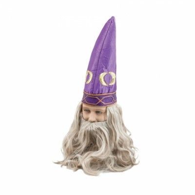 Trollkarlshatt med Hår - One size