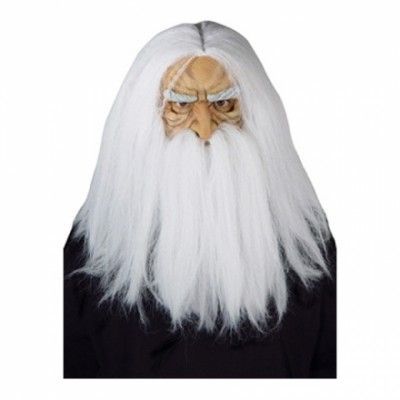 Trollkarlsmask med Skägg - One size