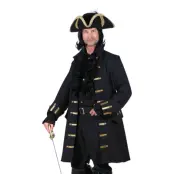 Medeltida Kappa Herr Svart Deluxe - Small