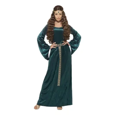 Medeltida Maid Maskeraddräkt - X-Large