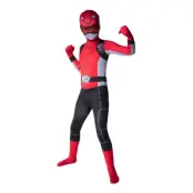 Morpher Power Ranger Röd Barn Maskeraddräkt - Medium