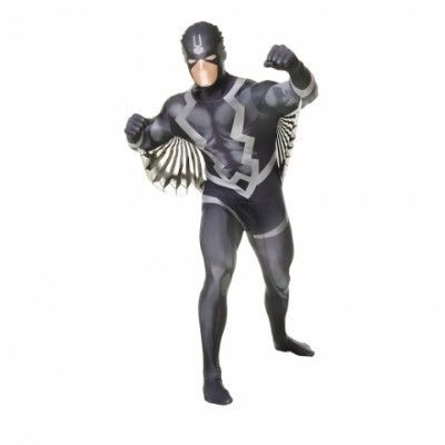 Black Bolt Deluxe Morphsuit Maskeraddräkt - Medium