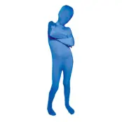 Morphsuit Blå Barn Maskeraddräkt - Medium