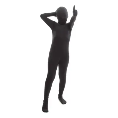 Morphsuit Svart Barn Maskeraddräkt - Small