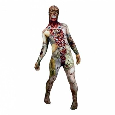 Morphsuit Facelift Maskeraddräkt - Large