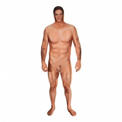 Morphsuit Naken Man Maskeraddräkt - Medium