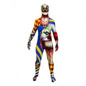 Morphsuit Scary Clown Maskeraddräkt - X-Large