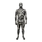 Morphsuit Skull & Bones Maskeraddräkt - Large