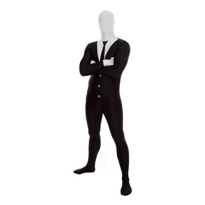 Morphsuit Slenderman Maskeraddräkt - Medium